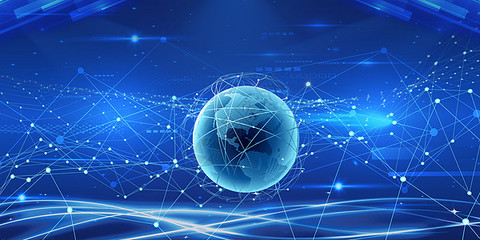 藍(lán)色科技背景